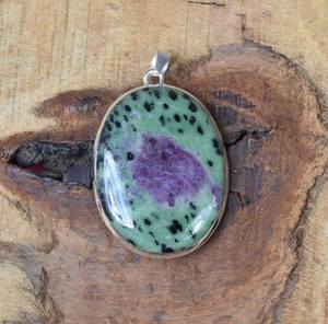 Rubí Zoisite 925 plata esterlina piedra preciosa hecho a mano diseñador colgante joyería fina colgantes y dijes para mujeres - Product Image 3