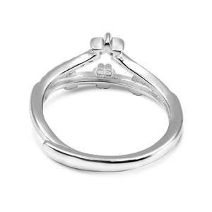 Anillo Zarkan de Plata Pura 925 con Baño de Rodio, Diseño Floral de Estrella y Corona, Estilo Hip Hop, Patrón Animal, Engaste Invisible - Product Image 4
