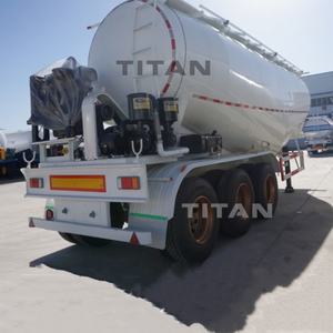 รถพ่วงถังผงซีเมนต์สำหรับขนถ่ายแป้งแป้งไททัน<span class=keywords><strong>40</strong></span> CBM V รูปตัว V - Product Image 3