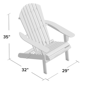 Chaise Adirondack pliante d'extérieur en bois massif de luxe, meubles de jardin OEM de haute qualité, matériau écologique du Vietnam - Product Image 6