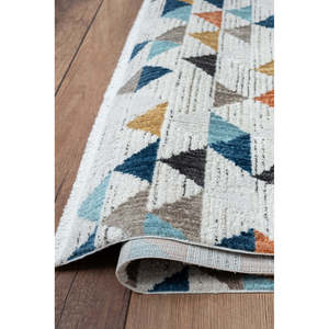 Tapis d'intérieur multicolore moderne HL003 de Netline Home Depot, 100 % polyester, anti-peluches, facile à nettoyer, durable, 80x150 cm, pour chambre à coucher et bureau - Product Image 4