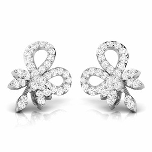 Iced Out VVS 925 Silver Rhodium Plated Round Moissanite Diamonds Luxury Stud <b>Earrings</b> <b>Handmade</b> Fine Jewelry for Women Wedding - Product Image 1