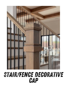 Pièces d'escalier en bois massif personnalisables au design moderne Capuchon de poteau à ajustement universel Capuchon de protection décoratif Vietnam Service d'usine OEM - Product Image 3