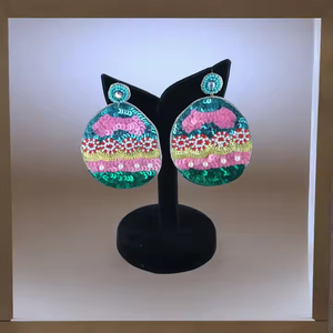 Hot Selling Products Handmade Beaded <b>Earrings</b> Statement Drop <b>Earrings</b> Custom Stylish <b>Fashion</b> Jewelry <b>Earring</b> Women Girl - Product Image 3