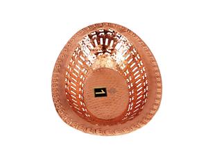 IndianArtVilla Panier de service à pain ovale en cuivre pur-Vaisselle pour la maison, l'hôtel et le restaurant-Usage quotidien - Product Image 3