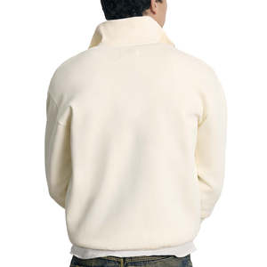 Sudaderas de cuello redondo de gran tamaño, sudaderas con capucha en blanco de peso pesado, cremallera en relieve 3D personalizada, invierno de algodón 100% - Product Image 2