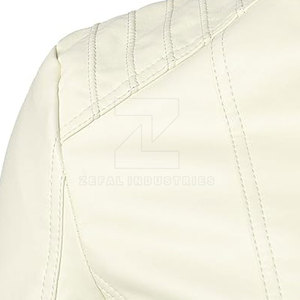 Veste en cuir pour homme à fermeture éclair, col montant, logo frontal, tissu respirant, prix de gros, nouvelle mode 2025, haute qualité, hiver - Product Image 4