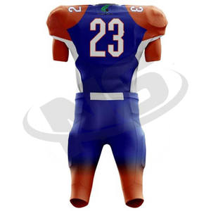 เสื้อเจอร์ซีย์ทีมฟุตบอลอเมริกันเครื่องแต่งกายกีฬาเสื้อทีมฟุตบอลโพลีเอสเตอร์สั่งทำได้ - Product Image 3