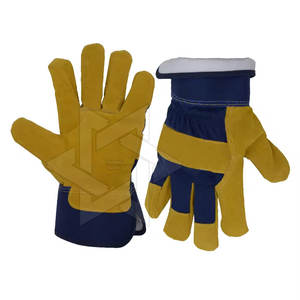 Gants de travail en cuir de protection du travail de conducteur d'assemblage de meilleure qualité avec des gants en cuir de service OME du Pakistan - Product Image 1