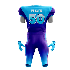 2025 uniforme de fútbol americano Unisex de alta calidad 100% poliéster Color sólido conjunto de equipo de manga corta transpirable de talla grande - Product Image 3