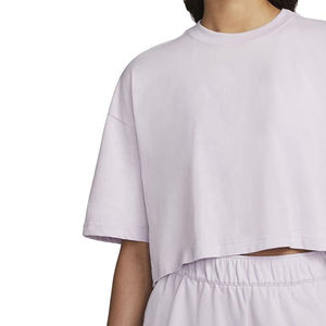 T-shirt court côtelé à carreaux pour femme 100 % coton, écologique, confortable, élégant, look estival, tendance, respirant, séchage rapide, décontracté - Product Image 5