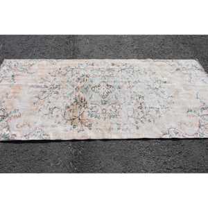 พรมวินเทจ ขนาด 3.9x8.2 ฟุต พรมตุรกี ลายดอกไม้สีน้ำตาลแดง - Product Image 3