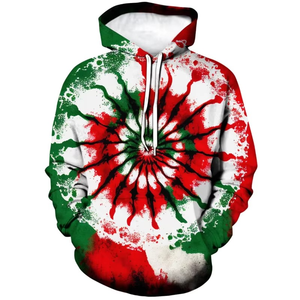 Sudaderas con capucha para hombre Tie-dye patrón 3D impresión sudaderas con capucha moda geométrica colorida Casual calle mareado hipnótico pulóver sudaderas - Product Image 4