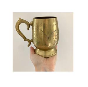 แก้วมักทำจากทองเหลืองชุบทองแก้วใส่เครื่องดื่มมีขาตั้งทำด้วยมือมีสไตล์ล่าสุด - Product Image 3