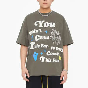 Tamaño personalizado Puff impresión camiseta mejor calidad Puff impresión camiseta en Stock más popular nuevo estilo Puff impresión camisetas - Product Image 2