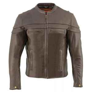 Chaquetas de Cuero Vacuno Formales, Impermeables y Ecológicas de Alta Calidad, con Cuello Alto y Logotipo Frontal - Product Image 4