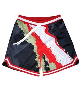 Pantalones Cortos Deportivos de Malla Transpirable de Secado Rápido, Estilo Urbano, para Gimnasio, Golf, Fitness, 100% Poliéster, Sublimación Nueva - Product Image 4