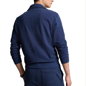 Nouvelle mode hommes sweats automne surdimensionné coton décontracté couleur unie quart fermeture éclair hommes sweats à capuche sweats - Product Image 2