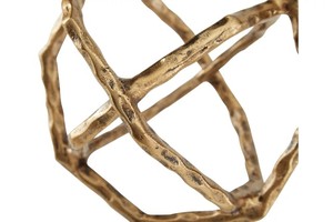 Laddington Antique Laiton Géométrique Sculpture Moderne Métal Accent Décor Ornement de Table moderne poli sculpture - Product Image 5