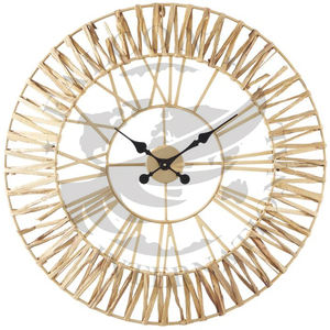 Reloj de pared de ratán redondo de 60 CM respetuoso con el medio ambiente OEM - Product Image 1