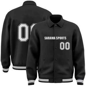 Vestes bomber décontractées classiques d'hiver pour l'extérieur, unisexes, à col montant, plissées, imprimées, décontractées, universitaires - Product Image 1