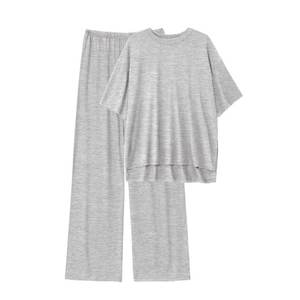 Conjunto de ropa deportiva corta de verano para mujer con hombros caídos, conjunto de dos piezas de Yoga para Fitness, ropa de tenis transpirable de secado rápido para mujer - Product Image 1