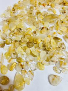 คุณภาพสูงเกรด AAA แร่ควอตซ์สีทองธรรมชาติอัญมณีหลวมสำหรับการทำเครื่องประดับทำหลุมอัญมณีขนาดตามสั่ง - Product Image 4