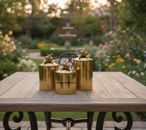 Durable Eco-Friendly Luxury Handcrafted Stainless Steel Food Storage <b>Canister</b> with Secure Lid for Dry Goods - Product Image 2