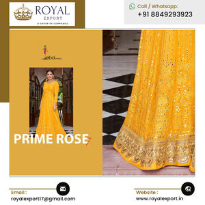 Vêtements ethniques indiens Nouveau Designer Premium Georgette & Chinon Broderie Robe par Royal Export à prix raisonnable - Product Image 2