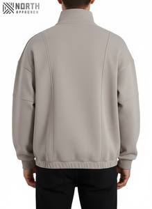 Sweat-shirts et pulls d'hiver pour hommes, logo personnalisé en relief 3D, polaire anti-froissement, pull à col rond vintage de haute qualité - Product Image 6