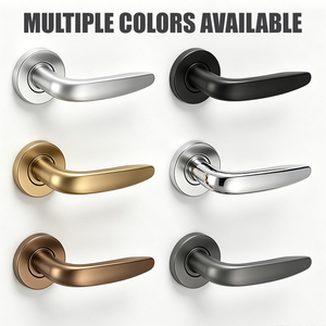 Tianyi Streamlined Curved <b>Lock</b> Lever Handle Satin Finish Wardrobe <b>Cabinet</b> Closet Drawer Security Hardware Supply - Product Image 3
