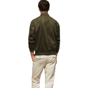 Chaqueta Bomber de Invierno para Hombre, Transpirable, Antibacteriana, con Cuello Alto de Forro Polar, Cremallera Gruesa, Abrigo Casual de Invierno, Venta al por Mayor OEM - Product Image 4