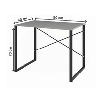 Bureau d'ordinateur en métal, table de bureau à domicile, table d'étude et d'écriture, poste de travail minimaliste
