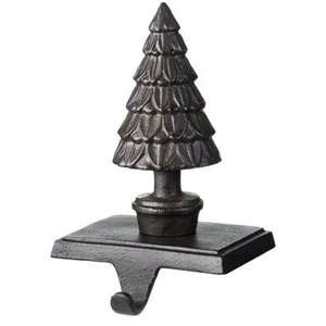 White Wash Metal Snowflake <b>Stocking</b> Holder <b>Christmas</b> Decorative - Product Image 3