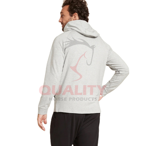 Pulls à capuche 100% coton pour hommes avec logo personnalisé, sérigraphie en soie thermique à motif solide pour l'hiver, vente en gros - Product Image 3