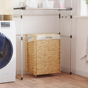 Wholesales Natural Water Hyacinth <b>Laundry</b> <b>Basket</b> with <b>Lid</b> <b>Laundry</b> <b>Baskets</b> for Clothes Handwoven by Vietnamese - Product Image 4