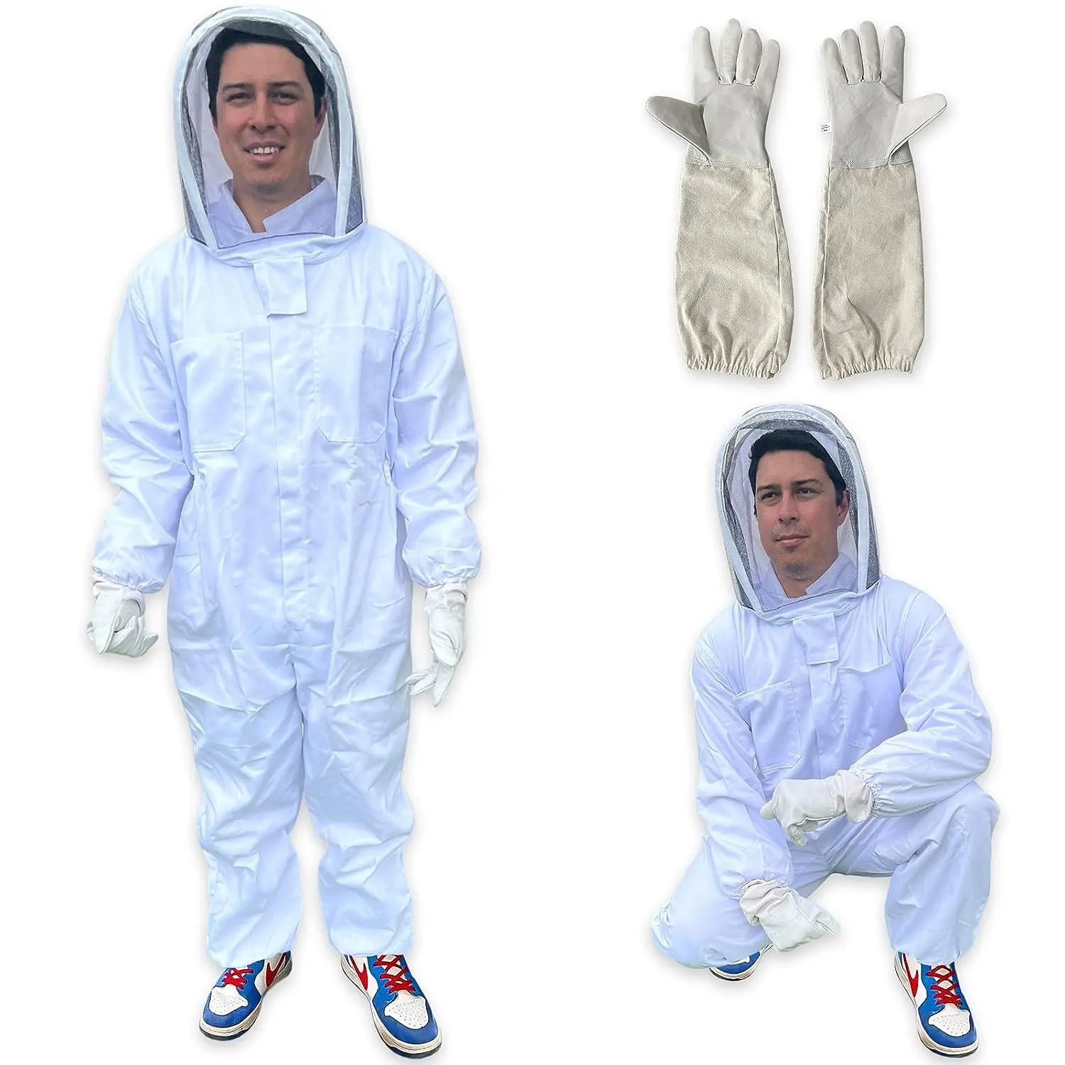 Roupa de proteção respirável para apicultura, roupa de proteção geral para apicultores