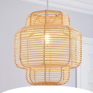 Meilleur prix abat-jour en rotin de haute qualité Styles rustiques et modernes japonais pour la décoration de la maison en gros - Product Image 4