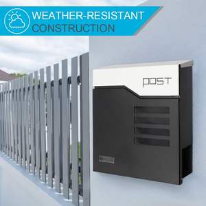 Wholesale Commercial Stainless Steel Mailboxes Modern Outdoor <b>Wall</b> Mount Design with Functionality to Hang Use As a <b>Wall</b> <b>Vase</b> - Product Image 4