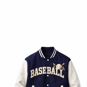 Veste de baseball pour hommes de haute qualité en gros, nouveau design avec 100% de laine teinte unie, vente chaude, vestes de baseball pour hommes, vestes universitaires - Product Image 5