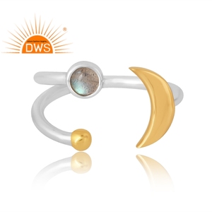 Latest Design 925 Sterling Silver Natural <b>Labradorite</b> Gemstone <b>Ring</b> Custom Jewelry For Women Gift For Her - Product Image 3