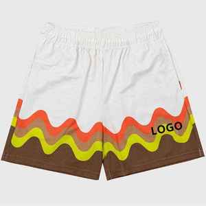 Maillot de basket-ball en polyester de haute qualité, personnalisé par un designer, 5 pouces, sublimation, mi-élastique, streetwear, gym, camouflage arboric véritable pour hommes, maille - Product Image 2