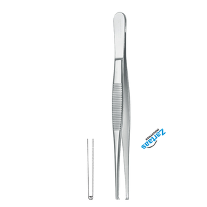 Pinces à tissus en acier inoxydable de haute qualité 1x2 dents 30cm / 12 "Fabricant d'instruments chirurgicaux - Product Image 3