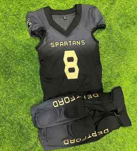 Uniformes de Fútbol Americano de Aspecto Profesional, Material Transpirable de Spandex/Algodón, Tela de Sarga Resistente, Tallas Grandes, Cómodos y Duraderos - Product Image 1