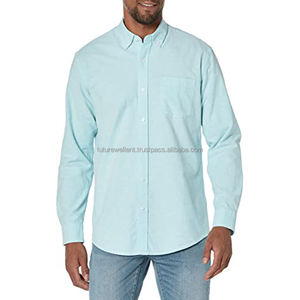 Clothes Custom Print Embroidered <b>Button</b> Down Collar Solid <b>White</b> Blank Cotton Stock Bulk Clothes Mix Clothes Bale Dress Shirt Men - Product Image 1