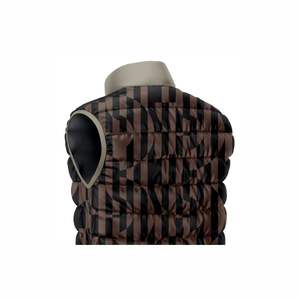 แจ็กเก็ตขนเป็ดหนาแขนกุดสำหรับผู้ชายฮิปฮอปลำลองคอปกตั้งสำหรับฤดูหนาว - Product Image 5