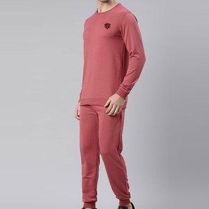 Chándal de algodón 100% ligero y transpirable de alta calidad para hombre, patrón sólido personalizado, respetuoso con el medio ambiente, superventas para invierno - Product Image 2