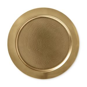 Placa de cargador de metal de diseño mate moderno elegante para recepciones de bodas elegantes banquete catering Configuración de comedor de lujo - Product Image 5