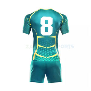 Venta al por mayor camiseta de rugby a rayas personalizada para hombres y mujeres ropa deportiva transpirable con impresión por sublimación para ropa deportiva - Product Image 2