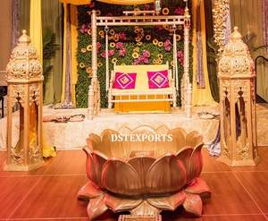 Escenario DE BODA Lámparas marroquíes Decoración Mesa DE BODA Linterna Escenario DE BODA Lámpara marroquí Pilares Decoración DST Exports EE. UU. - Product Image 4